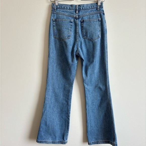 Vintage Embroidered Wide Leg Flare Jeans - Picture 3 of 6